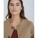 Chaquetas Mujer Chaqueta YERSE Gabrielle Handmade Reversible Ocre