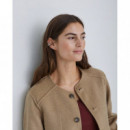 Chaquetas Mujer Chaqueta YERSE Gabrielle Handmade Reversible Ocre