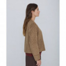 Chaquetas Mujer Chaqueta YERSE Gabrielle Handmade Reversible Ocre