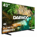 Televisor DAEWOO 43" Qled 4K USB Smart TV Android Wifi BLUETOOTH Dolby