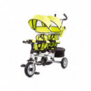 Triciclo Gemelar Twin Verde  QPLAY