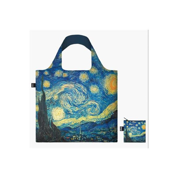 LOQI Vg.sn.r Bolsa Plegable Vincent Van Gogh Noche Estrellada 50X42CMS/ hasta 20KG de Carga