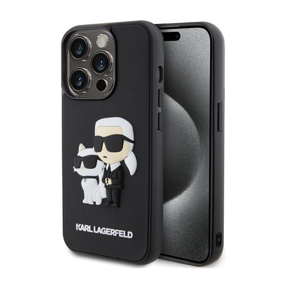 KARL LAGERFELD Funda Tpu Iphone 15 Pro Max Diseño KARL LAGERFELD con Gato