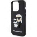 KARL LAGERFELD Funda Tpu Iphone 15 Pro Max Diseño KARL LAGERFELD con Gato