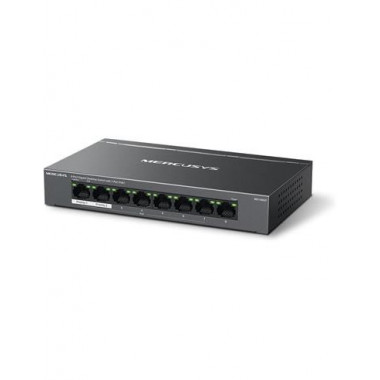 MERCUSYS MS108GP Switch Ethernet 8 Puertos con 7 Puertos+  PoE 1000Mbps 65W LARGO ALCANCE 250M