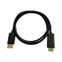 SURMEDIA DPHD15 Cable Dp a HDMI M-m 1,50 Mtrs. 4K 30HZ  Conexiones Doradas