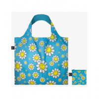 LOQI Sm.fa Bolsa Plegable Reutilizable Flowers Azul