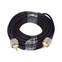 JETFON Cable para Antena Base RG-58 16MTRS con 2 Conector PL-259