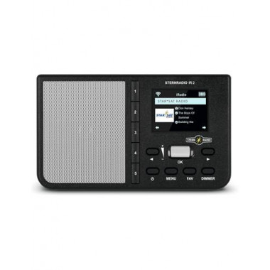 Technisat Radio Wifi Sternradio IR2 Negra Internet Radio  250 Memorias Recargable  LALO