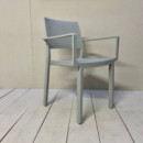 Silla Apilable Emilia Color Gris Claro Scab Design®  SCAB DESIGN