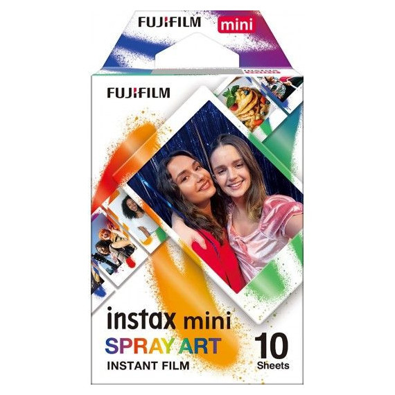 FUJIFILM Instax Mini Pack de 10 (pelicula Instantanea) Spray Art