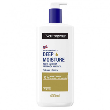 NEUTROGENA ACEITE EN LOCION DEEP MOISTUR 400 ML.