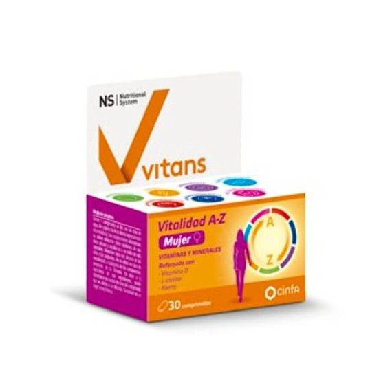 Ns Vitans Vitalidad A-z Mujer 30 Comprimidos  CINFA