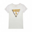 Camiseta de Punto con Lentejuelas Kids  GUESS