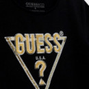 Camiseta de Punto con Lentejuelas Kids  GUESS