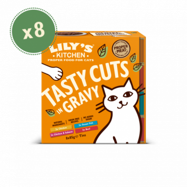 Lilys Cat Ad. Tasty Cuts 8X85 Gr  LILY'S KITCHEN