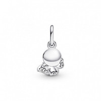 PANDORA Moments Charm Colgante Doble en Plata de Ley Mariposa Azul & Cita 790757C01