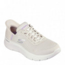 Skechers Zapatillas Go Walk Flex Blancas 124836-OFWT