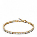 PANDORA Pulsera Tenis con un Recubrimiento en Oro 561469C01