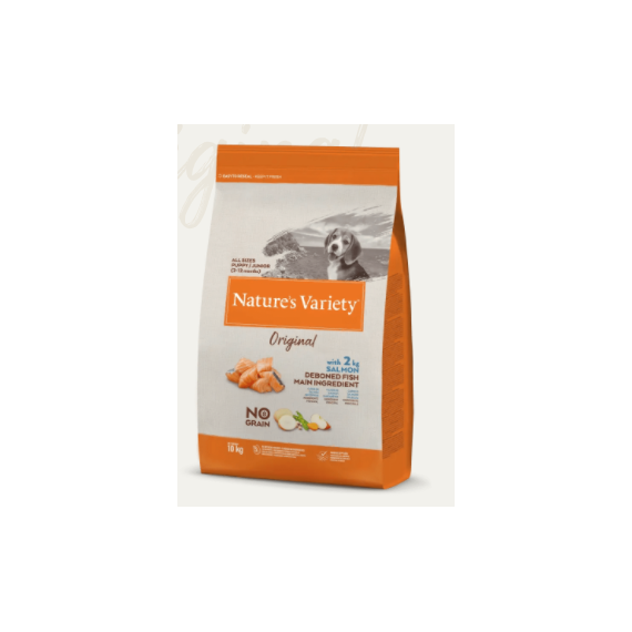 Nv Dog Original Ng Jr. Salmon 10 Kg  NATURE'S VARIETY