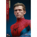 Figura Spiderman: No Way Home HOT TOYS Masterpiece Deluxe Nuevo Traje