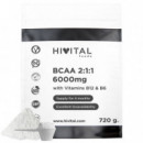 Hv- Bcaa 2:1:1:  6000 Mg | 720 Gramos de Polvo Vegano  HIVITAL