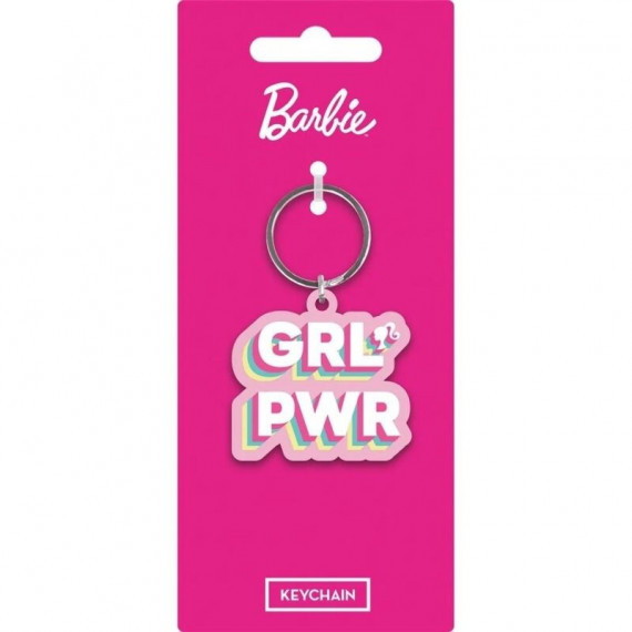 Llavero Grl Pwr Barbie Caucho  PYRAMID