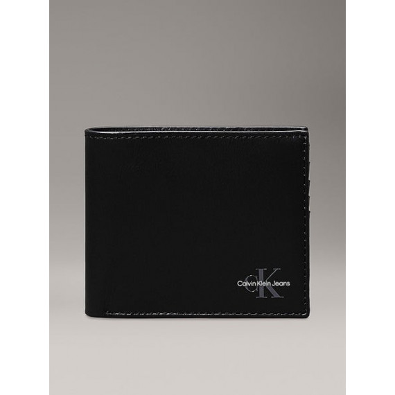 Monogram Soft Bifold W/coin Black  CALVIN KLEIN