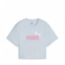 Camiseta Girls Logo Cropped Kids  PUMA