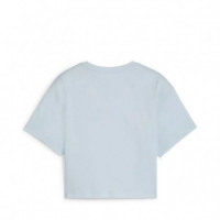 Camiseta Girls Logo Cropped Kids  PUMA