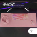 Pack MARS GAMING Teclado + Ratón + Auriculares + Alfombrilla Xxl Rosa