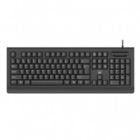 EWENT Teclado EW3286 USB Qwerty Español Negro