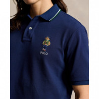 20/1 Mesh-ssl-psh Navy  RALPH LAUREN