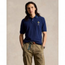 20/1 Mesh-ssl-psh Navy  RALPH LAUREN