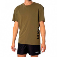 Camiseta de Punto de Algodón con Protección Solar Uv 50+  HUGO BOSS