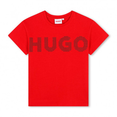 Camiseta con Logo Tachonado Kids  HUGO BOSS