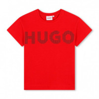 Camiseta con Logo Tachonado Kids  HUGO BOSS