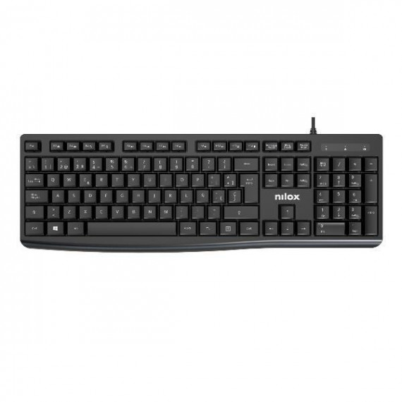 TECLADO A NILOX CABLE USB NEGRO