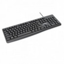 TECLADO A NILOX CABLE USB NEGRO