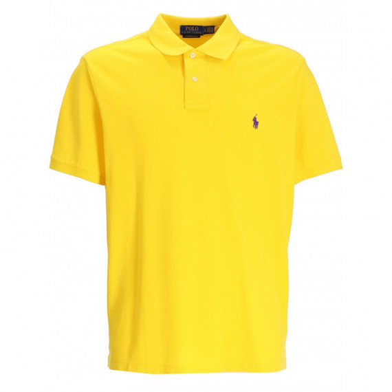 Polo RALPH LAUREN - SSKCCMSLM1-SHORT Sleeve-knit - Lemon Rind C5989 - 710680784395/LEMON Rind C5989