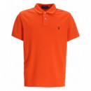 Polo RALPH LAUREN - SSKCCMSLM1-SHORT Sleeve-knit - College Orange C0595 - 710680784396/COLLEGE Orange C0595