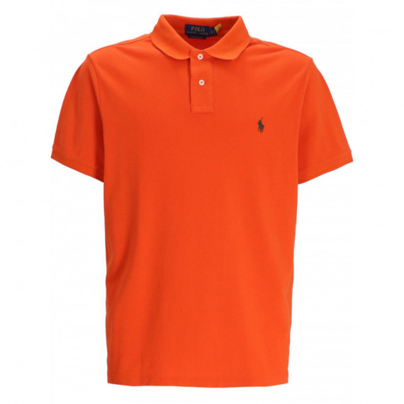 Polo RALPH LAUREN - SSKCCMSLM1-SHORT Sleeve-knit - College Orange C0595 - 710680784396/COLLEGE Orange C0595