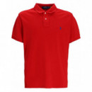 Polo RALPH LAUREN - SSKCCMSLM1-SHORT Sleeve-knit - Martin Red C7284 - 710680784392/MARTIN Red C7284