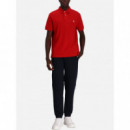 Polo RALPH LAUREN - SSKCCMSLM1-SHORT Sleeve-knit - Martin Red C7284 - 710680784392/MARTIN Red C7284