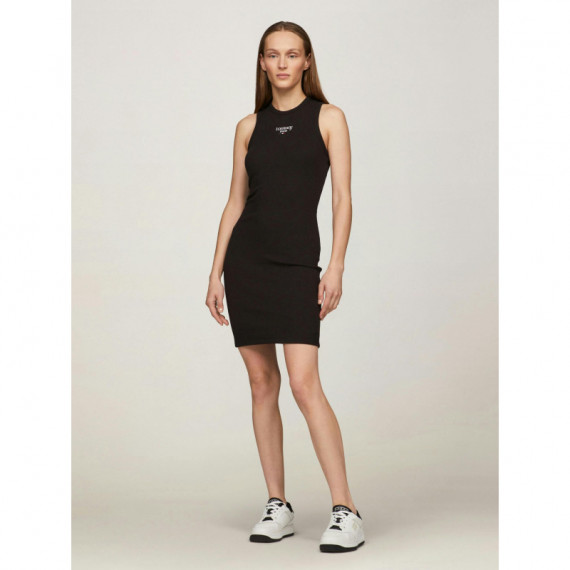 Tjw Ess Logo 1 Bodycon Dress Black  TOMMY JEANS