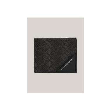 Th Monogram Mini Wallet Black  TOMMY HILFIGER