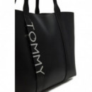 Tjw City Bold Tote Black  TOMMY HILFIGER