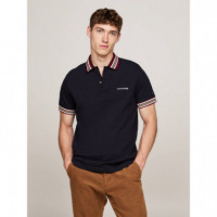 Gifting Polo Rwb Collar Reg Polo Desert  TOMMY HILFIGER