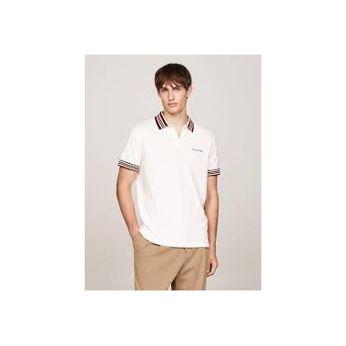 Gifting Polo Rwb Collar Reg Polo Ivory P  TOMMY HILFIGER