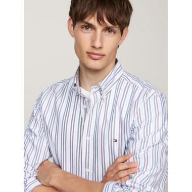 MULTI STRIPE OXFORD RF SHIRT CLOUDY BLUE